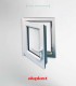 Janela PVC 50×60 cm Oscilobatente vidro duplo | Aluplast A+