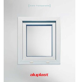 Janela PVC 60x80 cm Oscilobatente vidro duplo | Aluplast A+