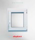 Janela PVC 60x80 cm Oscilobatente vidro duplo | Aluplast A+