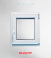 Janela PVC 60x80cm Oscilobatente DIREITA Vidro Duplo ALUPLAST
