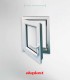 Janela PVC 60×80 cm Oscilobatente vidro duplo | Aluplast A+