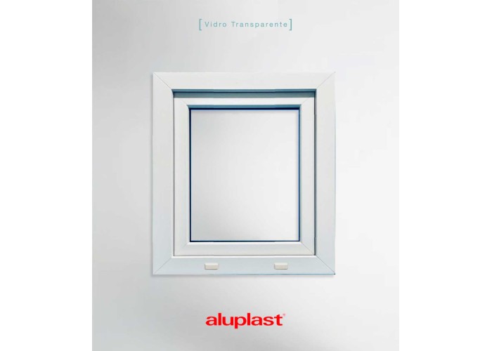Janela PVC 60×80 cm Oscilobatente vidro duplo | Aluplast A+