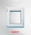 Janela PVC 60x80cm Oscilobatente ESQUERDA Vidro Duplo ALUPLAST