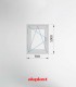 Janela PVC 70x100 cm Oscilobatente vidro duplo | Aluplast A+