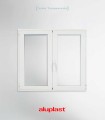 Janela PVC 100x100cm Oscilobatente Vidro Duplo ALUPLAST