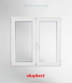 Janela PVC 100x120cm Oscilobatente Vidro Duplo ALUPLAST