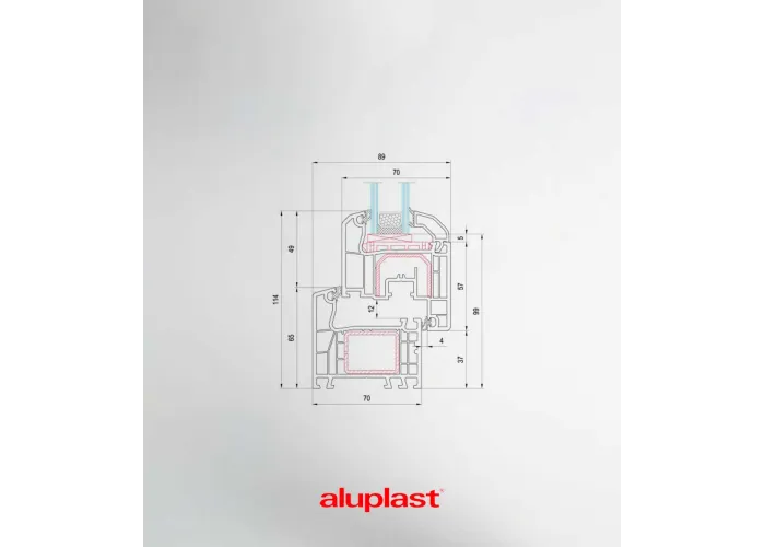 Janela PVC 100x120 Oscilobatente vidro duplo Aluplast A+ | Entrega rápida