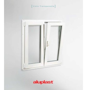 Janela PVC 120x100 Oscilobatente vidro duplo Aluplast A+ | Entrega rápida