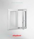 Janela PVC 120x100 Oscilobatente vidro duplo Aluplast A+ | Entrega rápida