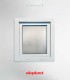 Janela PVC 50×60 cm Oscilobatente vidro duplo fosco | Aluplast A+