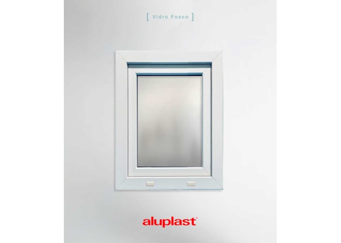 Janela PVC 50x80 Oscilobatente Fosca Aluplast A+ | Entrega rápida