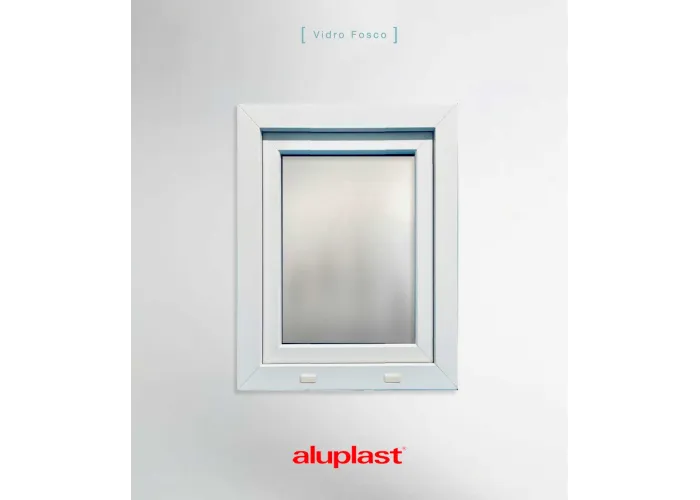 Janela PVC 50x80 Oscilobatente Fosca Aluplast A+ | Entrega rápida