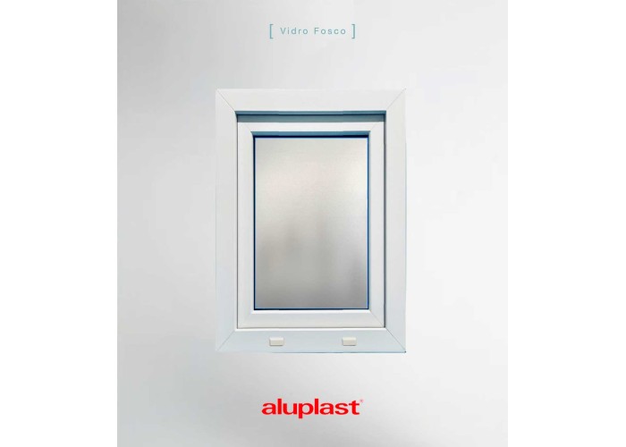 Janela PVC 50x100 Oscilobatente Fosca Aluplast A+ | Entrega rápida