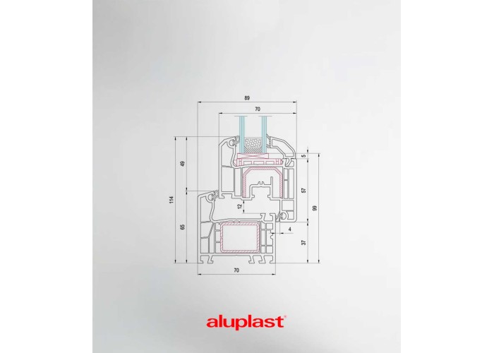 Janela PVC 50x100 Oscilobatente Fosca Aluplast A+ | Entrega rápida