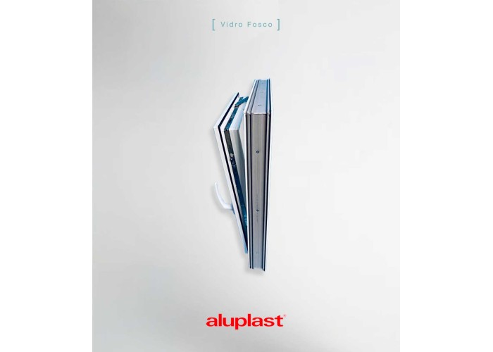 Janela PVC 50x100 Oscilobatente Fosca Aluplast A+ | Entrega rápida