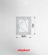Janela PVC 60×70 cm Oscilobatente vidro duplo fosco | Aluplast A+