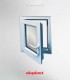Janela PVC 60x70 cm Oscilobatente vidro duplo fosco | Aluplast A+
