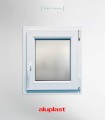 Janela PVC 60x80cm Oscilobatente DIREITA Vidro Duplo FOSCO LISO ALUPLAST