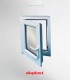 Janela PVC 60×80 cm Oscilobatente vidro duplo fosco | Aluplast A+