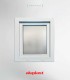 Janela PVC 60×80 cm Oscilobatente vidro duplo fosco | Aluplast A+