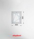 Janela PVC 60×80 cm Oscilobatente vidro duplo fosco | Aluplast A+