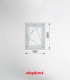 Janela PVC 70x100 Oscilobatente vidro Fosco Aluplast A+ | Entrega rápida