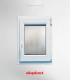Janela PVC 70x100 Oscilobatente vidro Fosco Aluplast A+ | Entrega rápida