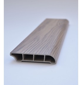 Rodapé Alveolar PVC para Best Floor 527 - Carvalho Fumado 60x12mm 240cm