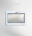 Janela PVC 80x50cm Basculante Vidro Duplo FOSCO LISO Perfil EP60