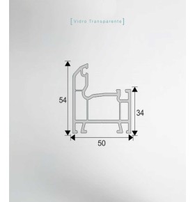 Janela PVC 100x50cm Basculante Vidro Duplo transparente|Entrega rápida