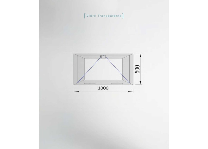 Janela PVC 100x50cm Basculante Vidro Duplo transparente|Entrega rápida