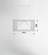 Janela PVC 100x50cm Basculante Vidro Duplo fosco | Entrega rápida