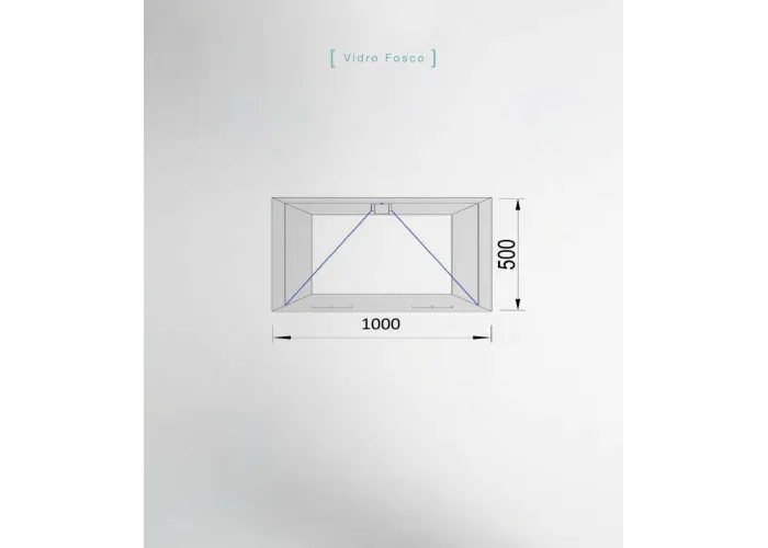 Janela PVC 100x50cm Basculante Vidro Duplo fosco | Entrega rápida