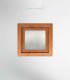 Janela PVC 50x50cm Oscilobatente Esquerda Carvalho Dourado Vidro Duplo Fosco Liso