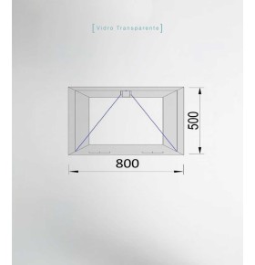 Janela PVC 80x50cm Basculante Carvalho Dourado Vidro Duplo