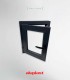 Janela PVC 50x60cm Oscilobatente Esquerda Antracite Vidro Duplo Fosco Liso Aluplast