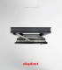 Janela PVC 50x60cm Oscilobatente Esquerda Antracite Vidro Duplo Fosco Liso Aluplast