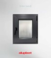 Janela PVC 50x60cm Oscilobatente DIREITA Antracite Vidro Duplo FOSCO LISO ALUPLAST