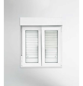 Janela PVC 120x117cm Oscilobatente com Estore Vidro Duplo | Cando