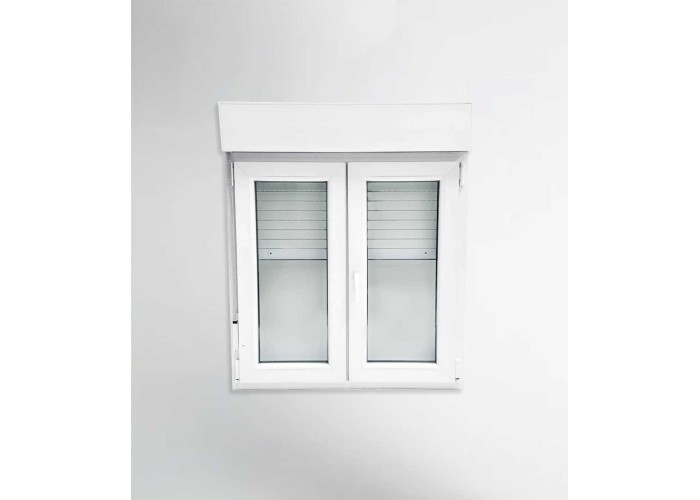 Janela PVC 120x117cm Oscilobatente com Estore Vidro Duplo | Cando
