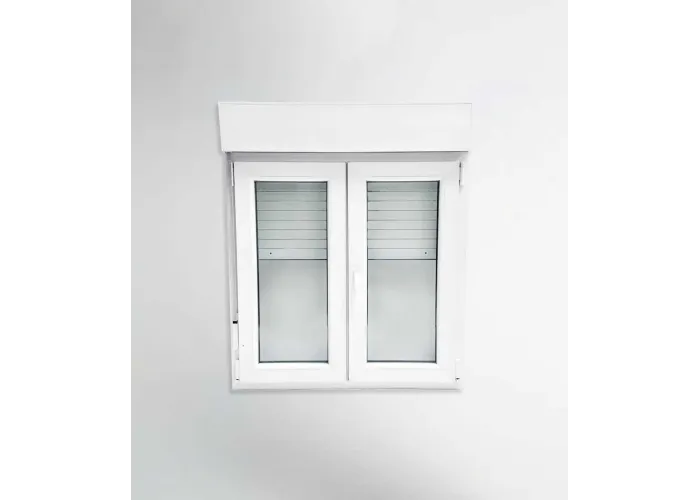 Janela PVC 120x117cm Oscilobatente com Estore Vidro Duplo | Cando