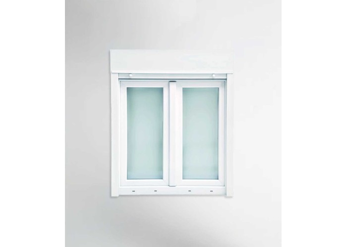 Janela PVC 120x117cm Oscilobatente com Estore Vidro Duplo | Cando