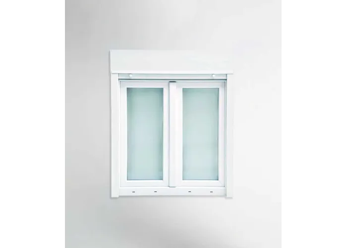 Janela PVC 120x117cm Oscilobatente com Estore Vidro Duplo | Cando