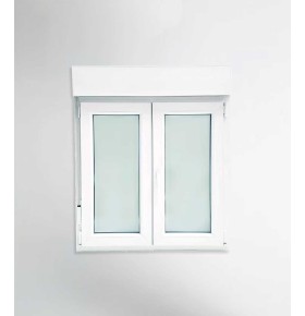 Janela PVC 120x117cm Oscilobatente com Estore Vidro Duplo | Cando