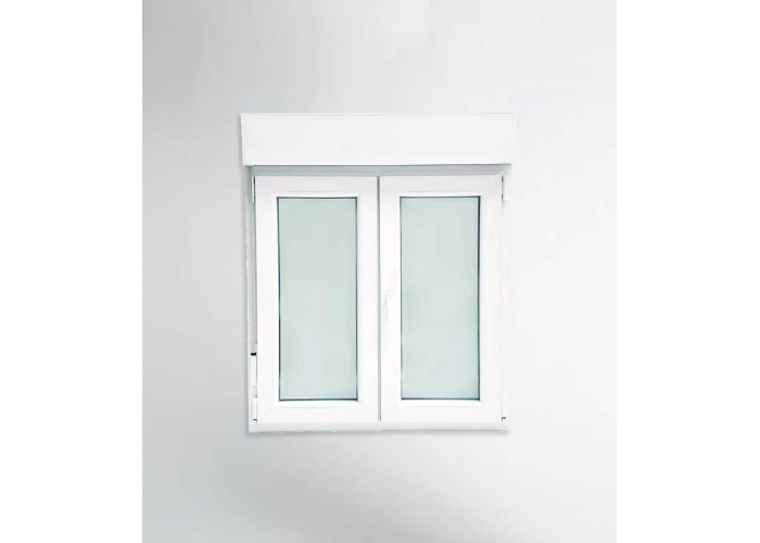 Janela PVC 120x117cm Oscilobatente com Estore Vidro Duplo | Cando