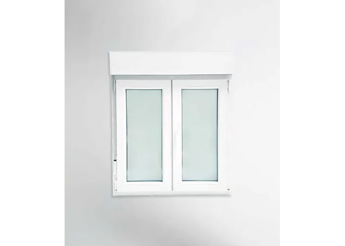Janela PVC 120x117cm Oscilobatente com Estore Vidro Duplo | Cando