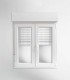 Janela PVC 140x117cm Oscilobatente com Estore Vidro Duplo | Cando