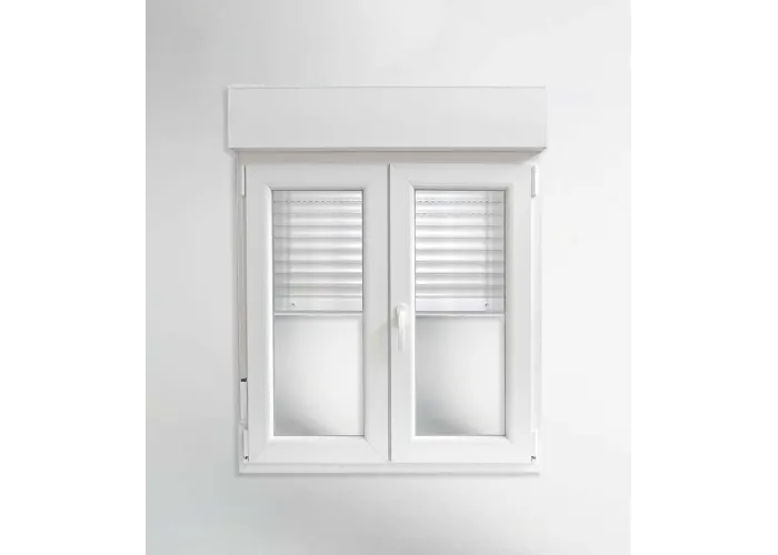 Janela PVC 140x117cm Oscilobatente com Estore Vidro Duplo | Cando