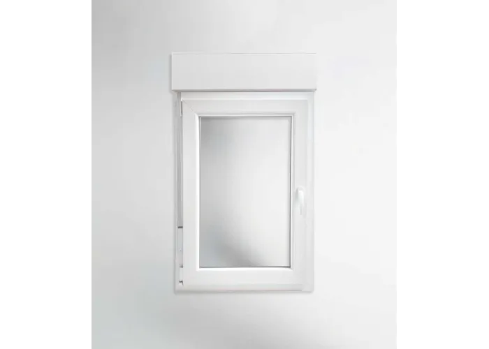 Janela PVC 75x117cm Oscilobatente com Estore Vidro Duplo | Cando