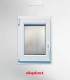 Janela PVC 60x100 Oscilobatente vidro Fosco Aluplast A+ | Entrega rápida